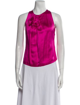 Max Mara Silk Halterneck Top