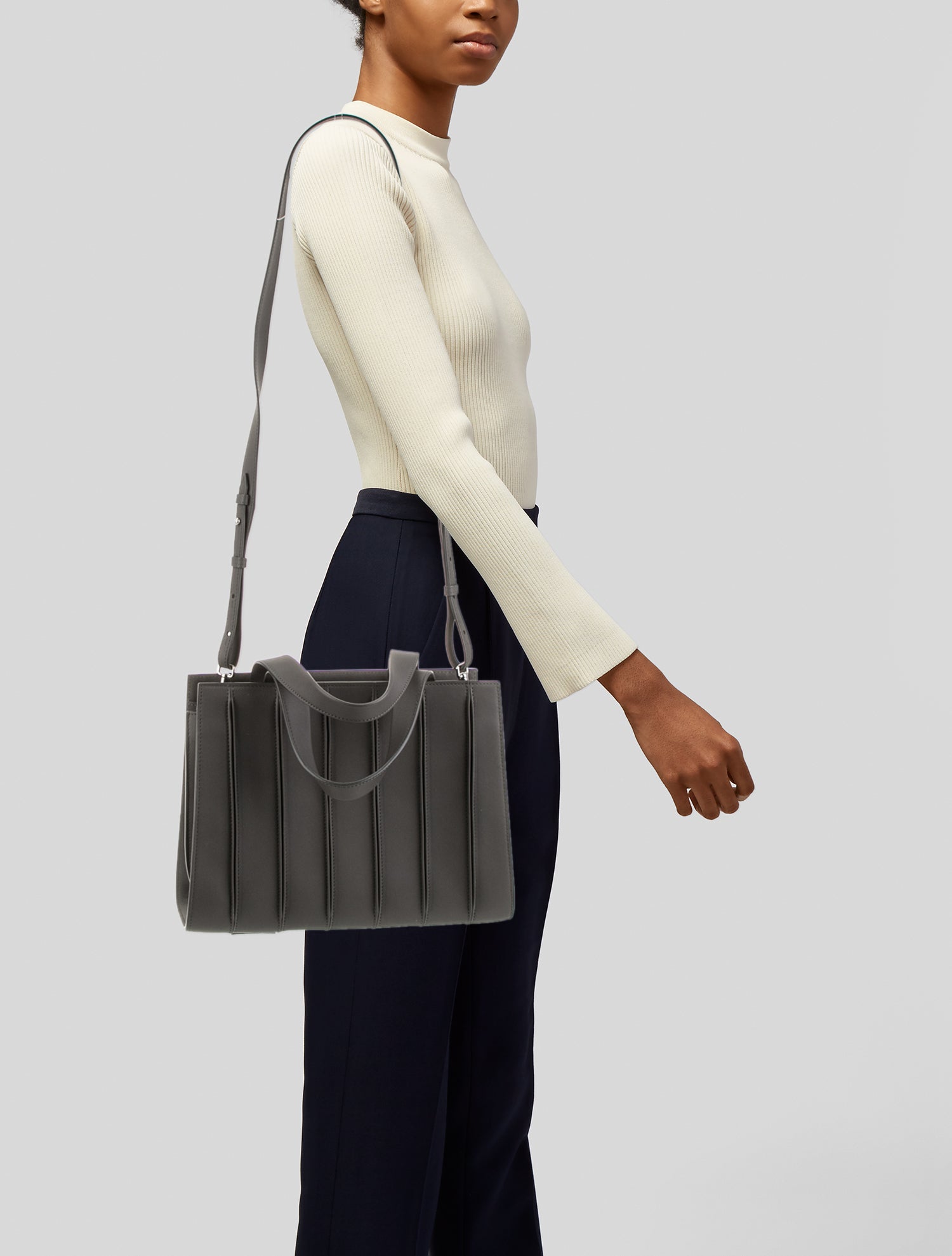 Max Mara Leather Top Handle Bag