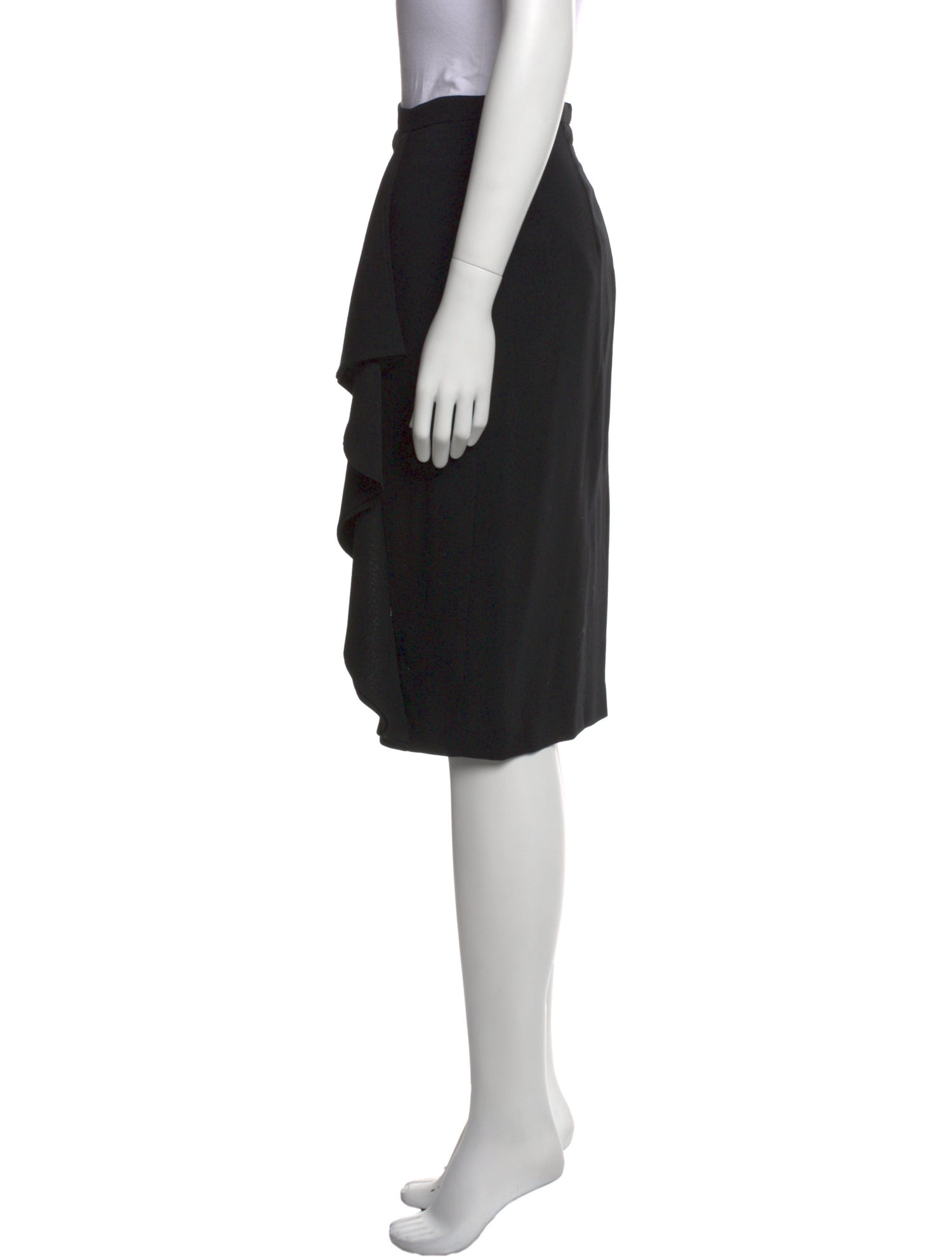 Max Mara Virgin Wool Knee-Length Skirt