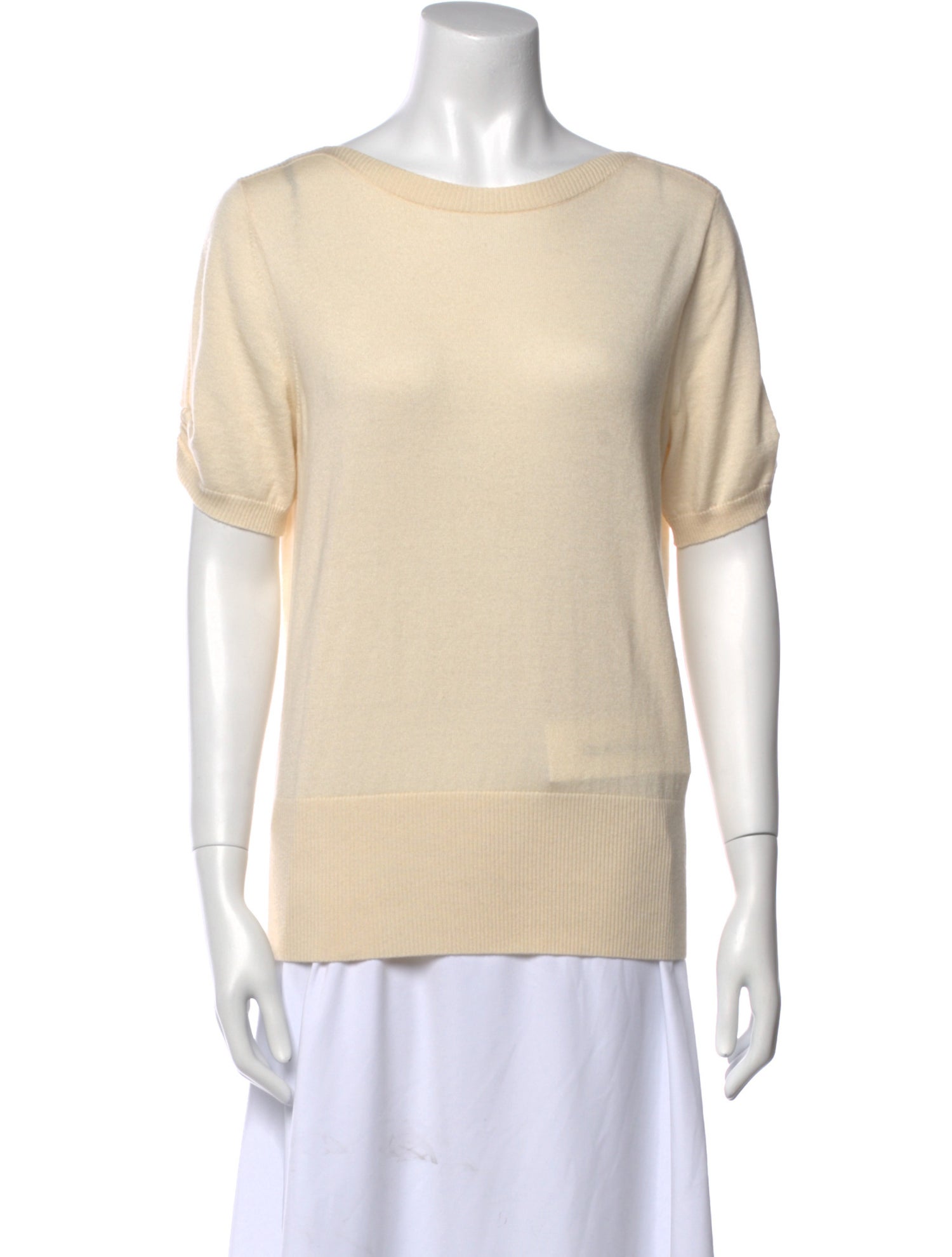 Max Mara Scoop Neck Short Sleeve Sweatshirt