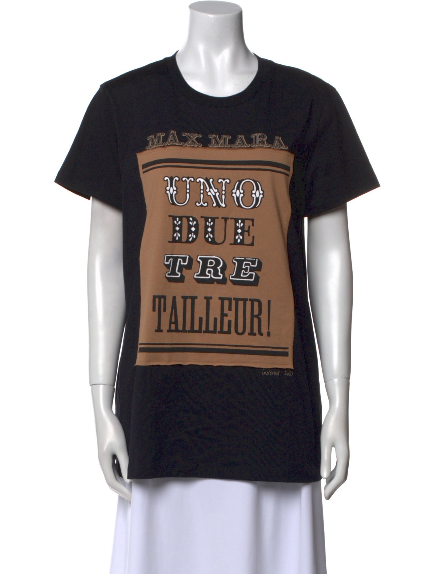 Max Mara Graphic Print Crew Neck T-Shirt