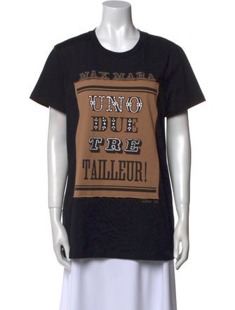 Max Mara Graphic Print Crew Neck T-Shirt