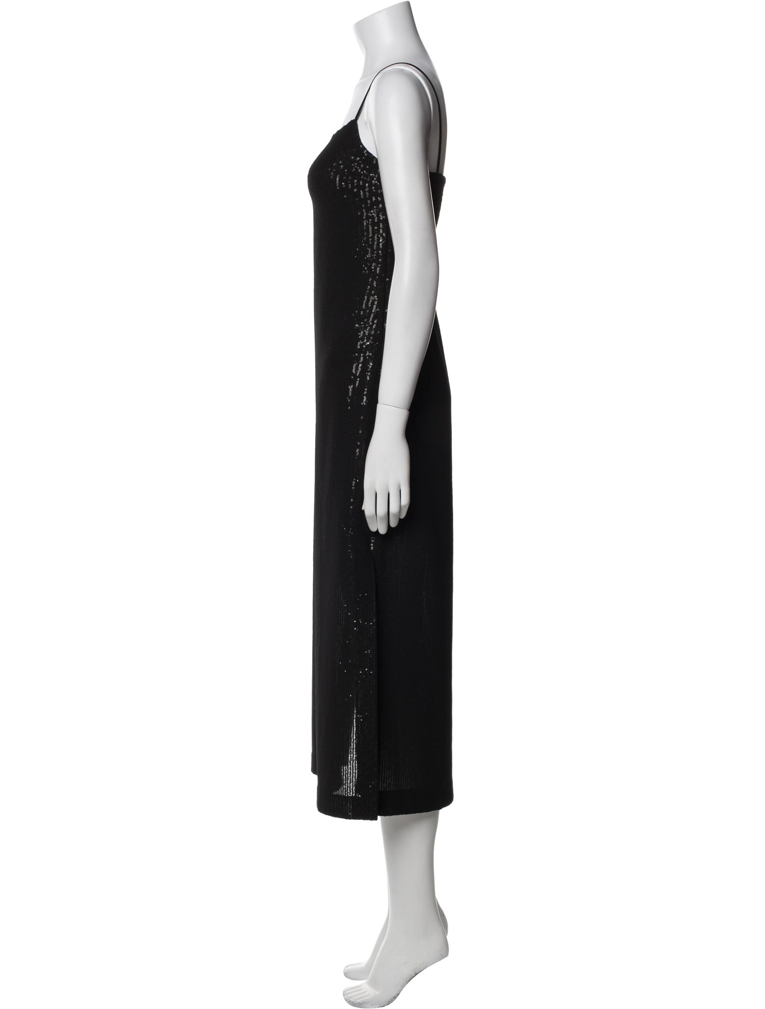 Max Mara Square Neckline Midi Length Dress