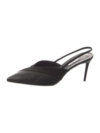 Max Mara Leather Slingback Pumps