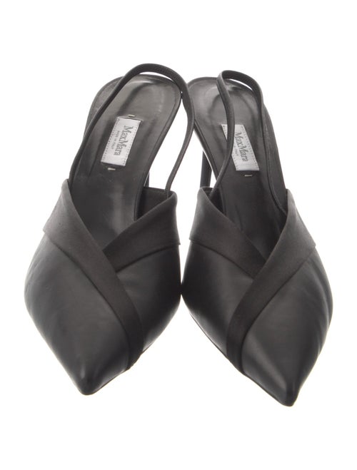 Max Mara Leather Slingback Pumps
