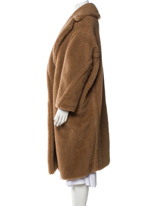 Max Mara Camel Hair Faux Fur Coat