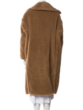 Max Mara Camel Hair Faux Fur Coat