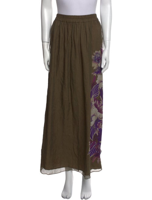 Max Mara Graphic Print Long Skirt