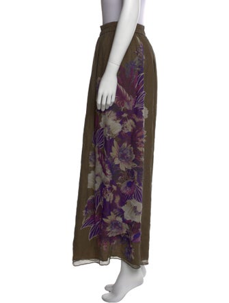 Max Mara Graphic Print Long Skirt