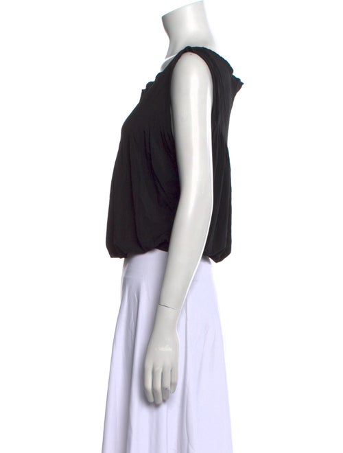 Max Mara Nylon Bateau Neckline Crop Top