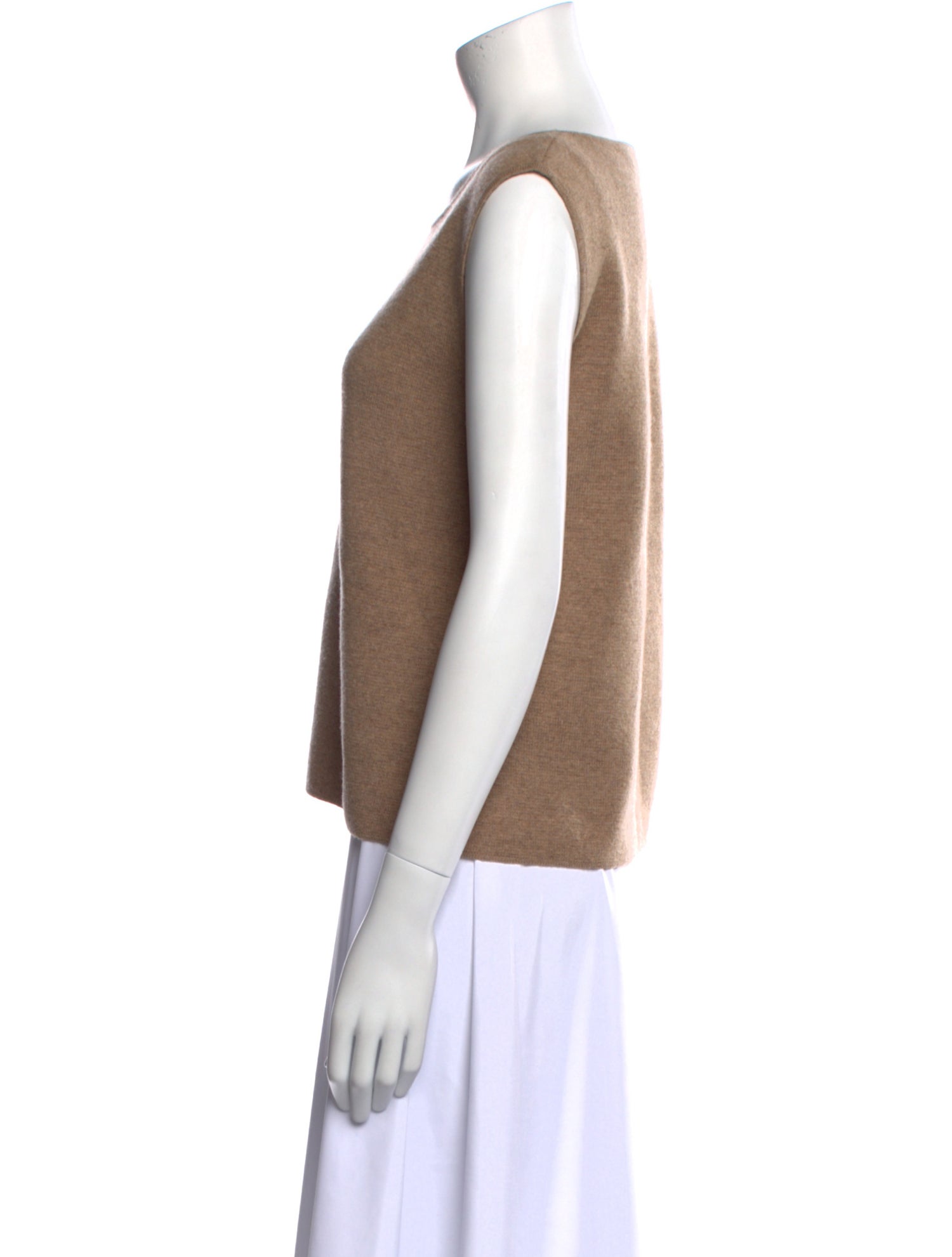 Max Mara Wool Scoop Neck Top