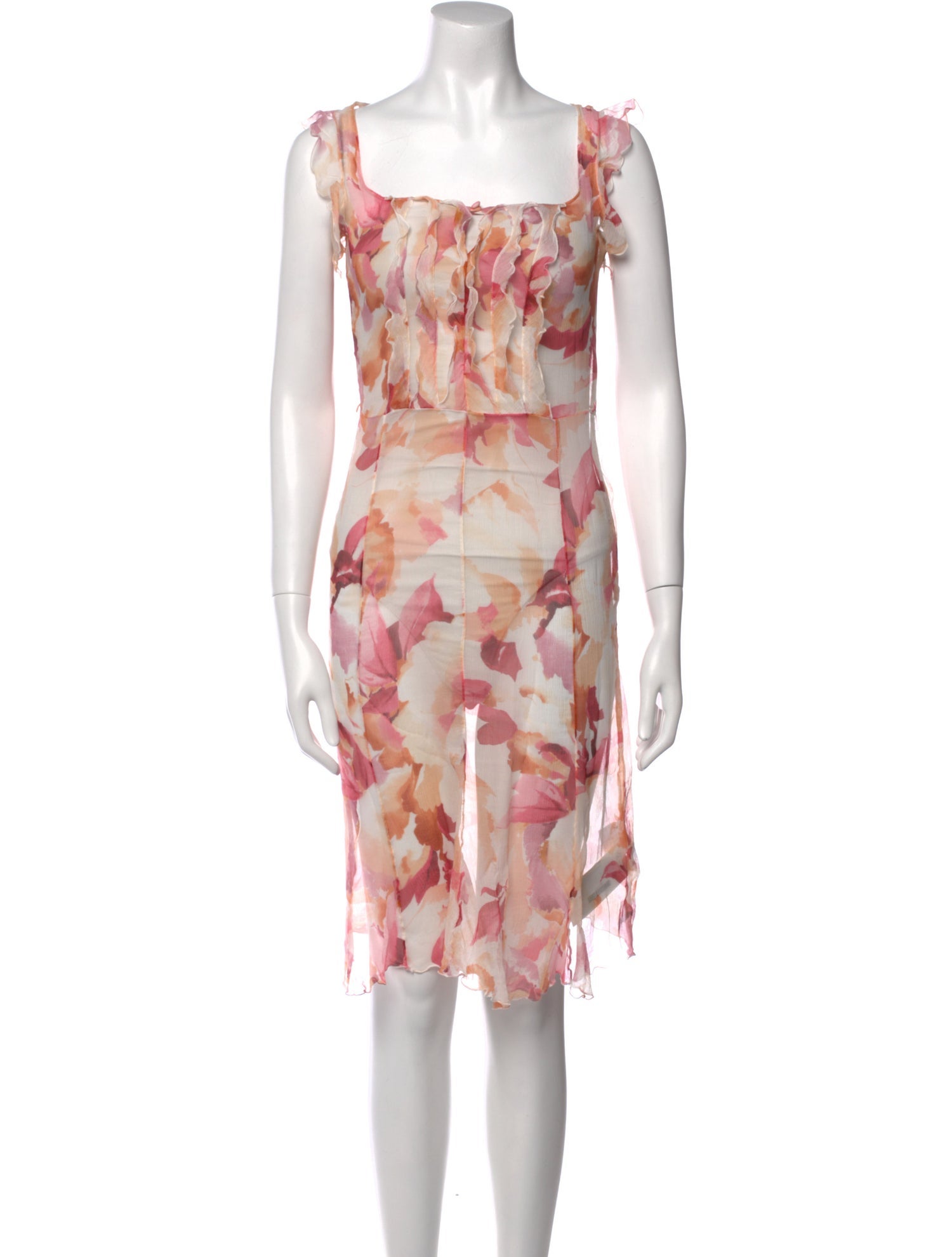 Max Mara Silk Knee-Length Dress