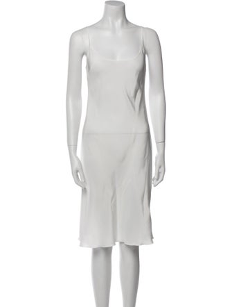 Max Mara Scoop Neck Knee-Length Dress