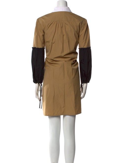 Max Mara Colorblock Pattern Knee-Length Dress