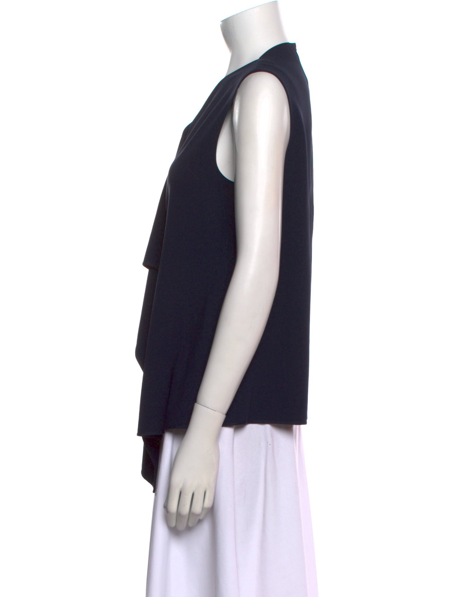 Max Mara V-Neck Sleeveless Blouse