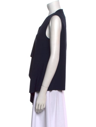 Max Mara V-Neck Sleeveless Blouse