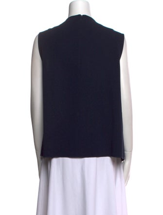 Max Mara V-Neck Sleeveless Blouse