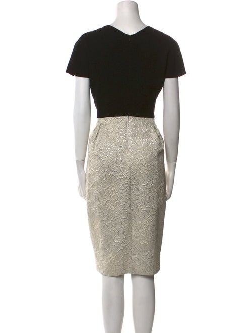 Max Mara Crew Neck Midi Length Dress