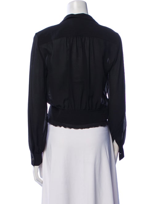 Max Mara Silk V-Neck Crop Top