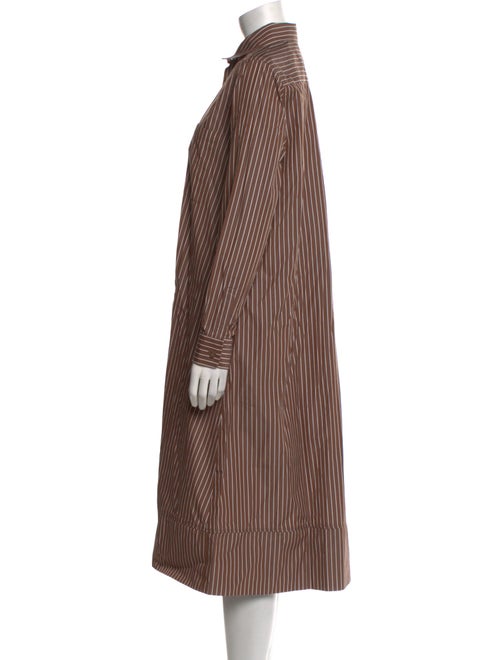 Max Mara Striped Midi Length Dress
