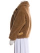 Max Mara Camel Hair Faux Fur Coat