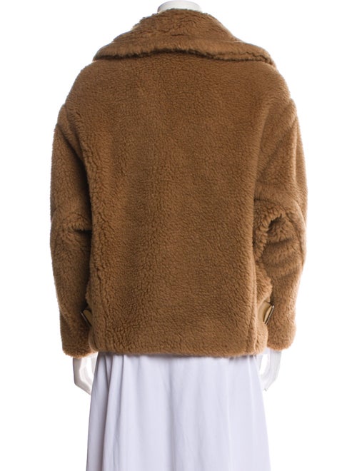 Max Mara Camel Hair Faux Fur Coat