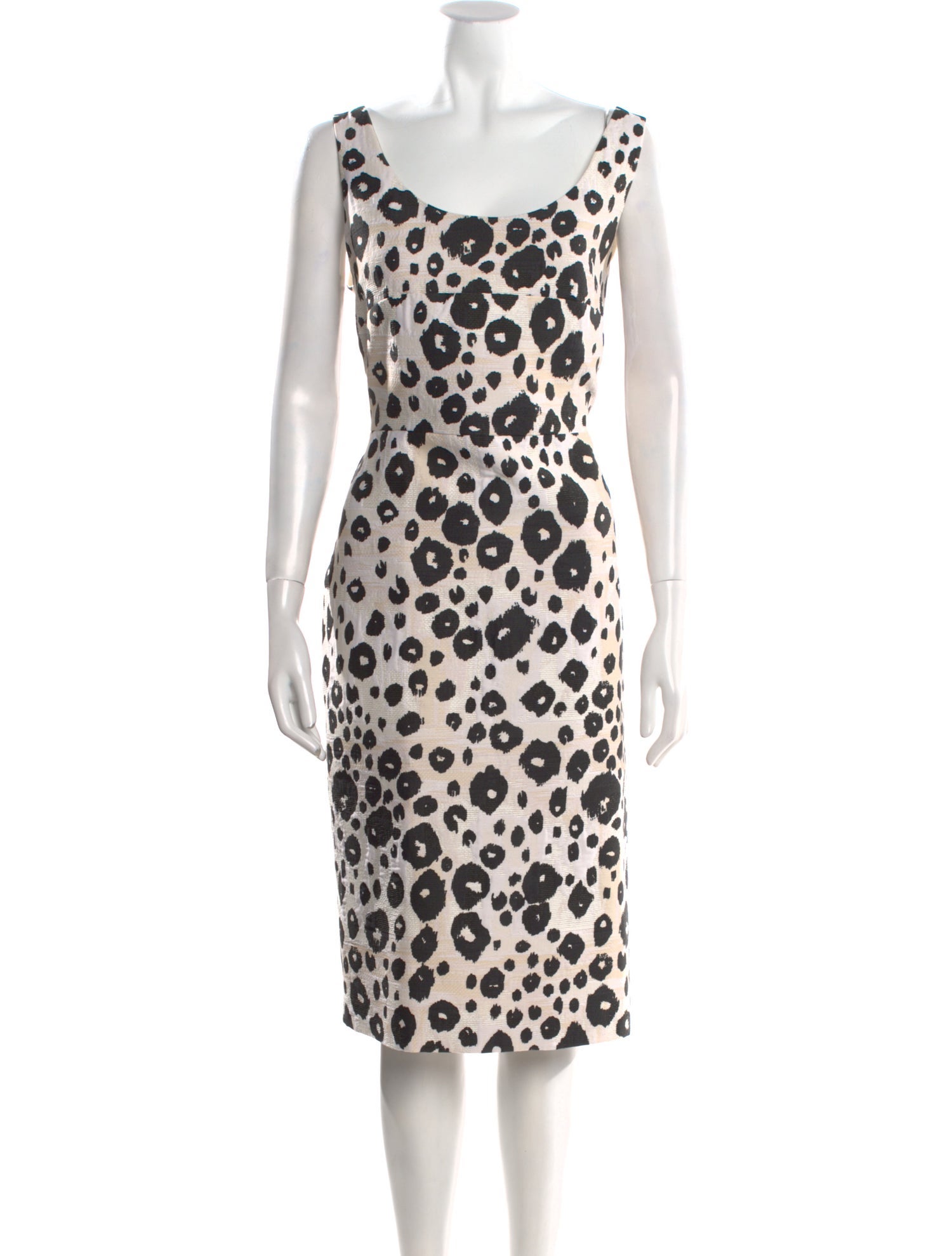 Max Mara Animal Print Midi Length Dress w/ Tags