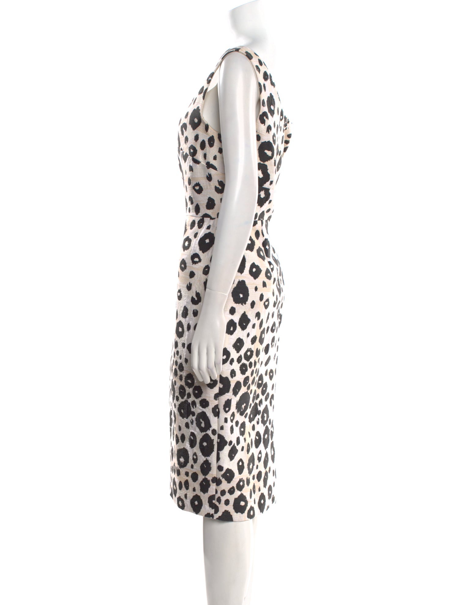 Max Mara Animal Print Midi Length Dress w/ Tags