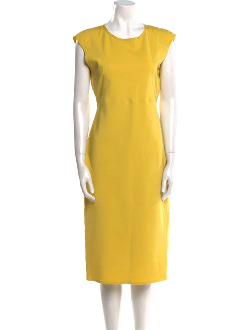 Max Mara Crew Neck Midi Length Dress