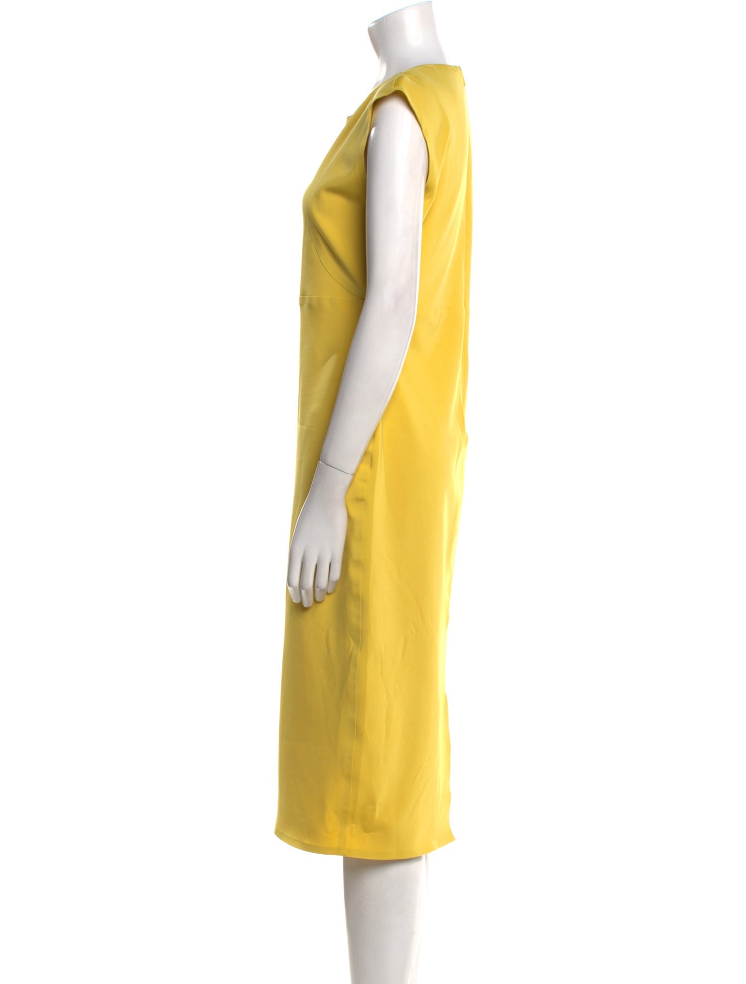 Max Mara Crew Neck Midi Length Dress