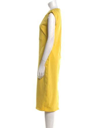 Max Mara Crew Neck Midi Length Dress