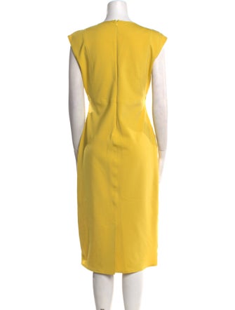 Max Mara Crew Neck Midi Length Dress
