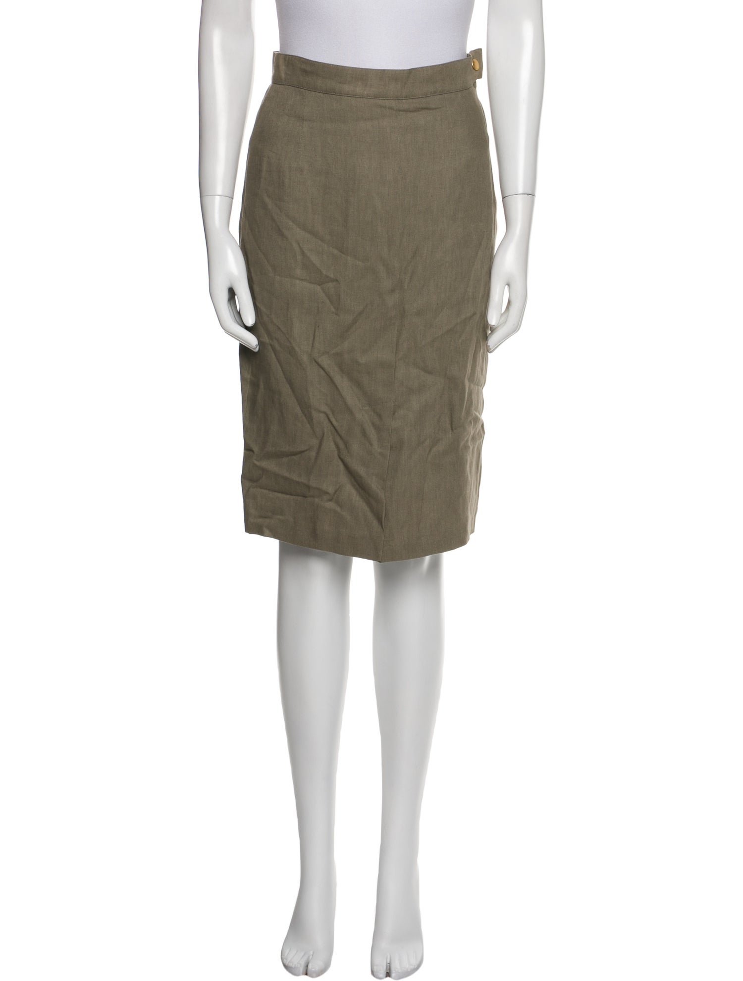Max Mara Linen Knee-Length Skirt
