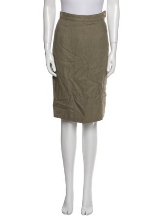 Max Mara Linen Knee-Length Skirt