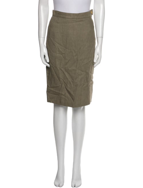 Max Mara Linen Knee-Length Skirt