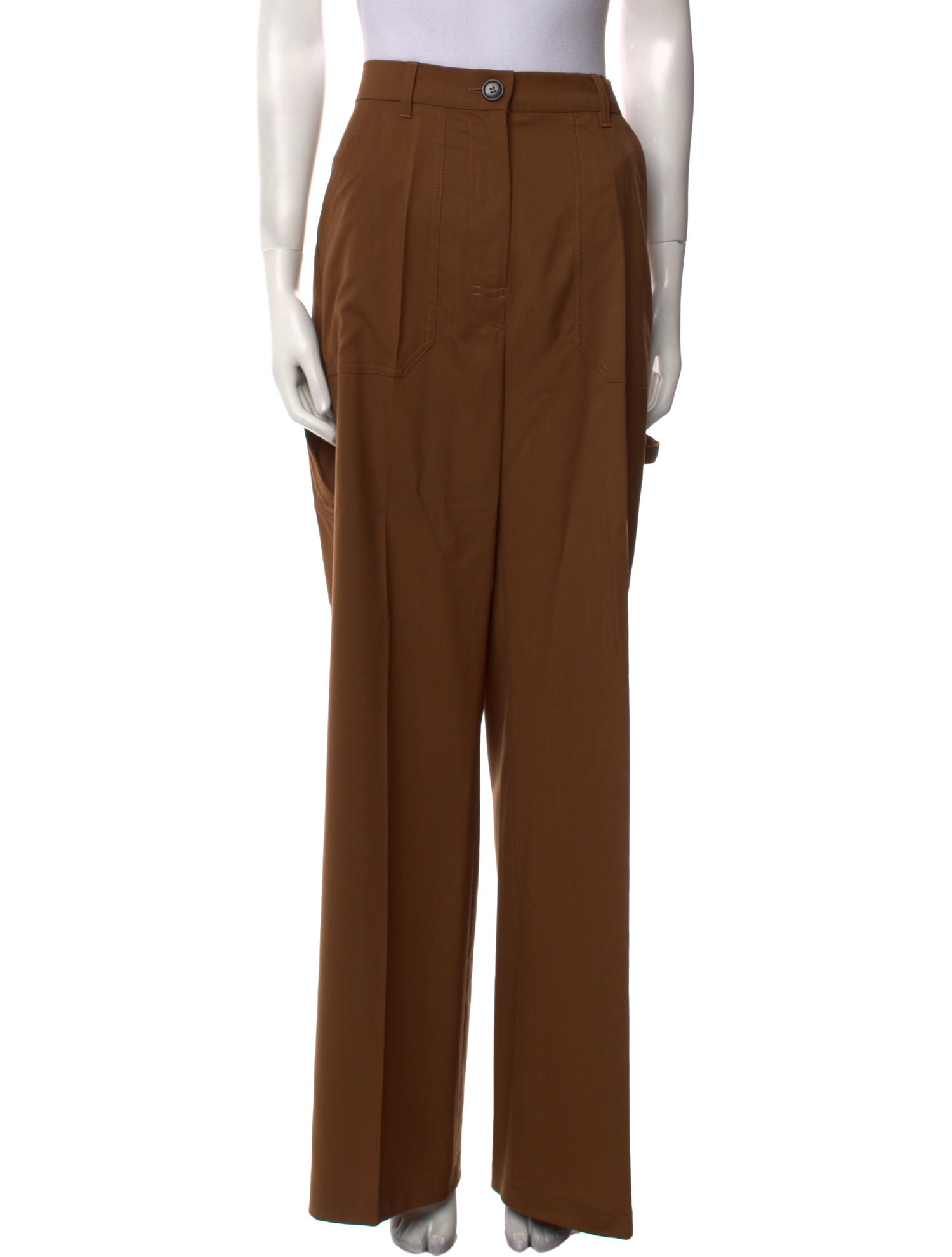 Max Mara Virgin Wool Wide Leg Pants