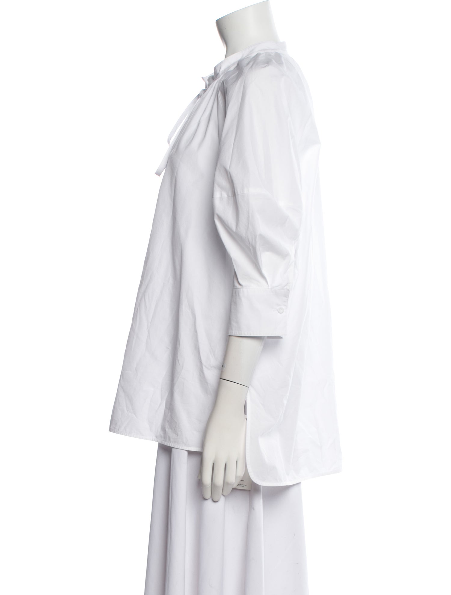 Max Mara Mock Neck Three-Quarter Sleeve Tunic