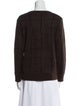 Max Mara Mohair Plaid Print Sweater