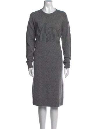 'S Max Mara Wool Knee-Length Dress