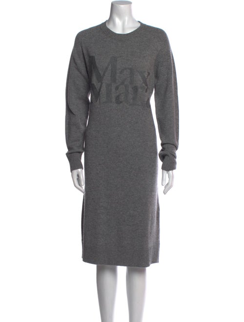 'S Max Mara Wool Knee-Length Dress