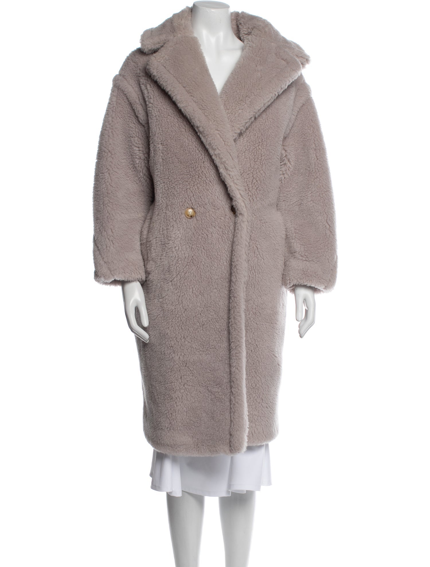Max Mara Alpaca Faux Fur Coat