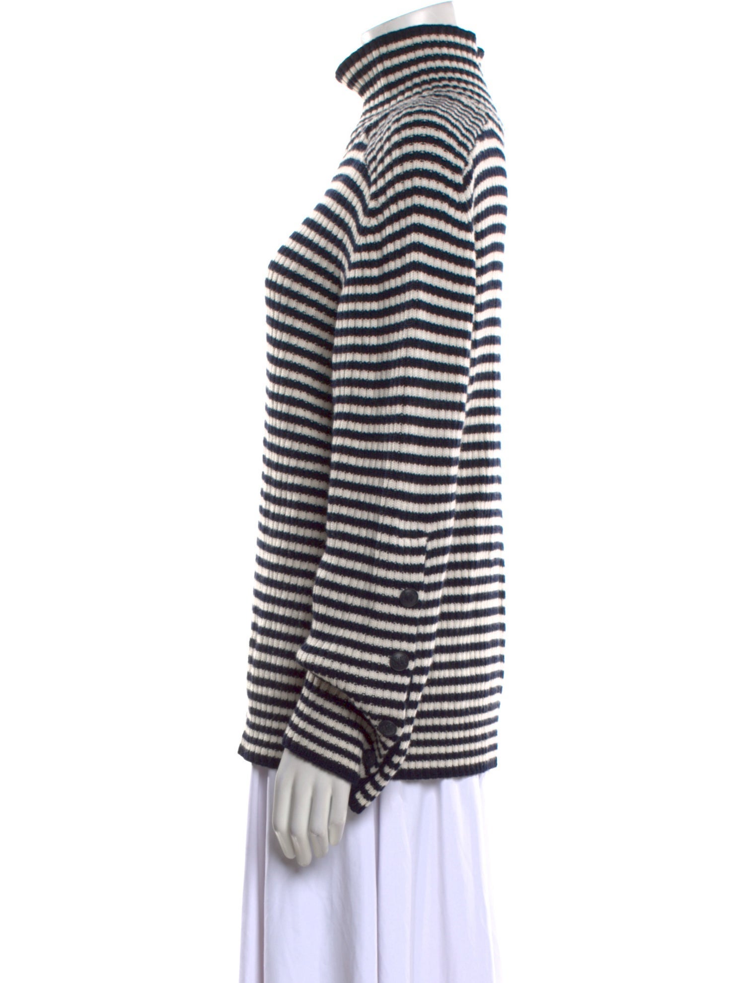 Max Mara Virgin Wool Striped Sweater
