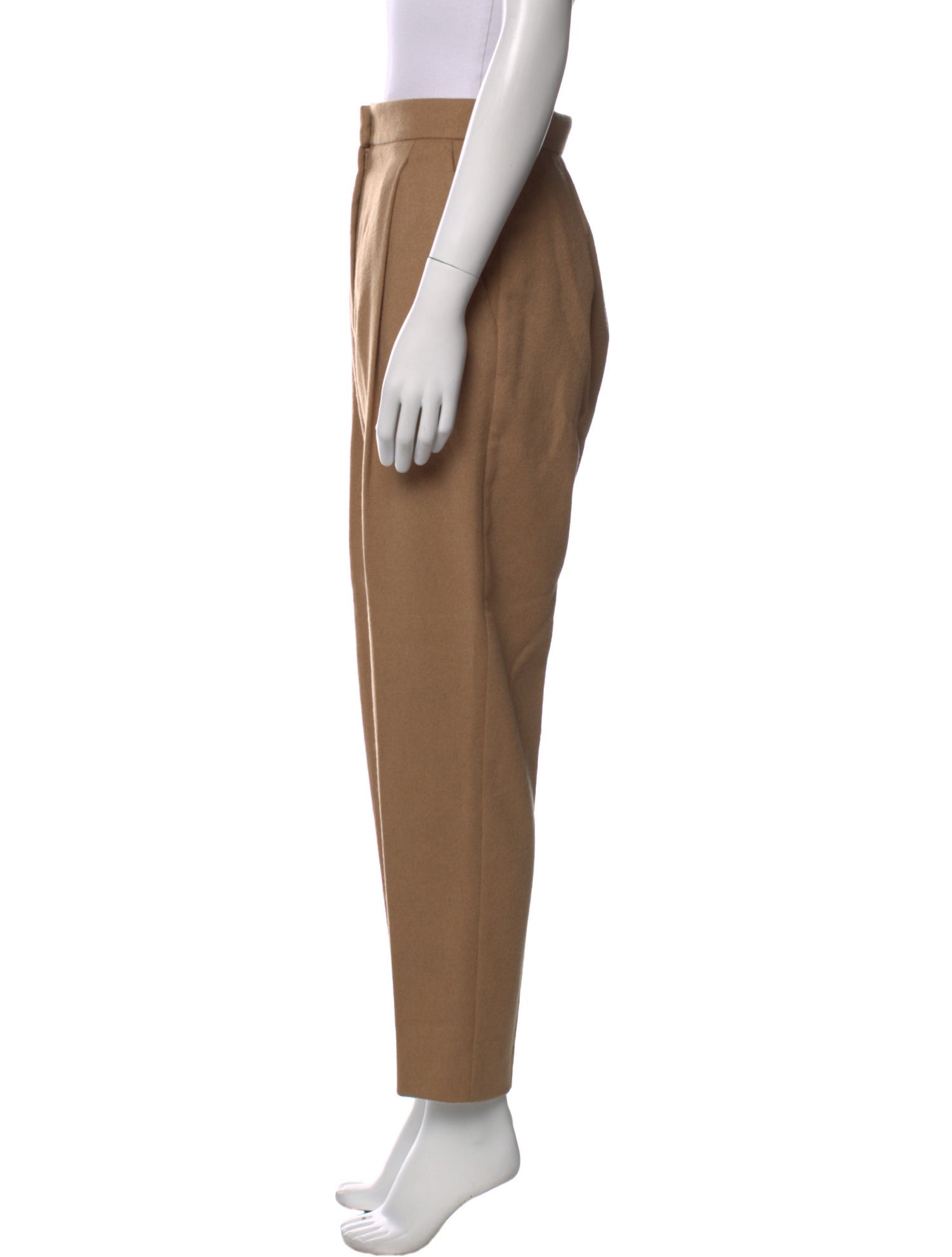 Max Mara Camel Hair Straight Leg Pants