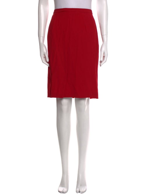 Max Mara Embroidered Accent Knee-Length Skirt