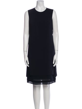 Max Mara Studio Crew Neck Knee-Length Dress