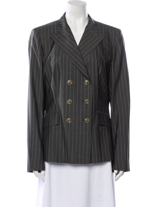 Max Mara Virgin Wool Striped Blazer