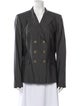 Max Mara Virgin Wool Striped Blazer