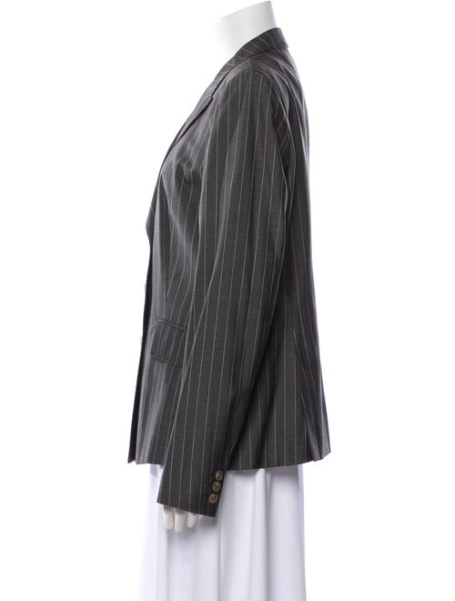 Max Mara Virgin Wool Striped Blazer