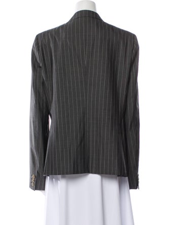 Max Mara Virgin Wool Striped Blazer