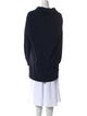 Max Mara Virgin Wool Mock Neck Sweater
